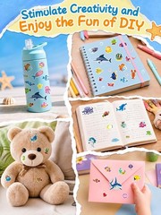 Ocean Animal Stickers for Kids, 1300+ PCS 40 Sheets Sea Life Sticker Sheets, …