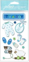 Baby Boy, 3D scrapbook sticker Jolees SPJH006