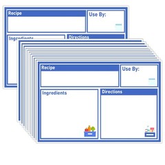 Freezer Meal Labels,3.2 X 5 Inches Freezer Pantry Labels for Bags Oil and Wat…