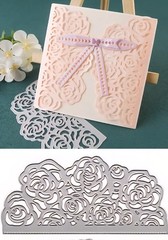 Roses Edge Border Die Cut Card Making Cutting Dies Fancy Doily Lace Floral Rose