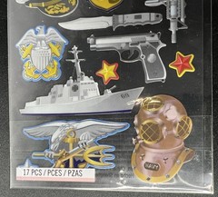 Navy Marine Armada Stickers Military USA Ship Eagle Helicopter Anchor 17 Pcs