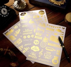 10pc Transfer Stickers For Scrapbook Crafts Wood Metal Plastic Paper Scrap Book