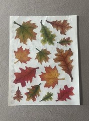 Fall/Autumn Themed Stickers, Includes 13 Stickers, The Sheet Is 4 1/2” X 6”, New