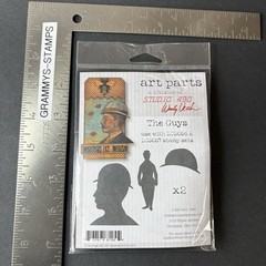 Art Parts Wendy Vecchi The Guys Chipboard MDF Studio 490 Mixed Media Men Hat