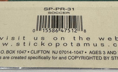 Stickopotamus Sticko Scrapbook Stickers Soccer Ball Sport SPPH-14 Photo Safe NEW