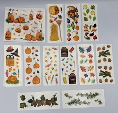 Vintage 1990s Creative Memories Stickers – 19 Sheets – Fall Halloween Autumn