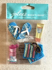 Cute BEACH Theme Dimensional Stickers AND Die-Cut~ 3 PIECE LOT~ ALL NEW