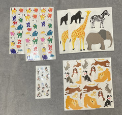 Vtg 90s Sticker Lot Mrs Grossmans Sandy Lion Barney