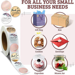 500PCS Thank You Stickers, 1.5 Inch Thank You for Supporting My Small Business S