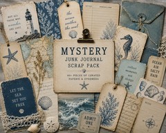 Mystery Junk Journal Scrap Pack – Vintage Ephemera Bundle
