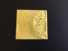 Butterfly fold-over Card Topper Die Cut embellishments 2-1/4″ X 4-1/2″ 6 pcs