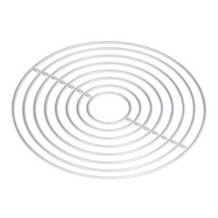Metal Die Cutting DIY Interesting Round Shape Attractive Decorative Lightweight
