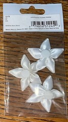Offray white lily Stylish Flowers Accents Scrapbook Stickers