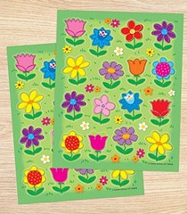 Carson Dellosa Flowers Spring Stickers – 96pc Colorful Tulips, Daisies, Sunflowe