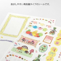 MIDORI Stickers, «Yuru Log My Life» design, 2 stickers per pack, 82675006
