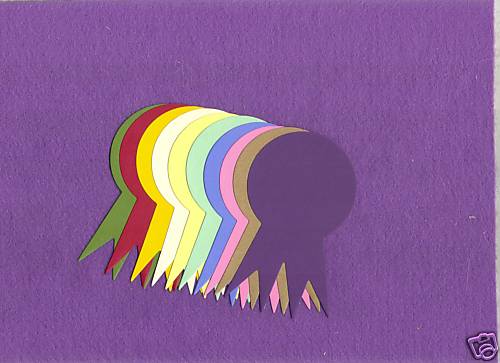 AWARD die cuts scrapbook cards