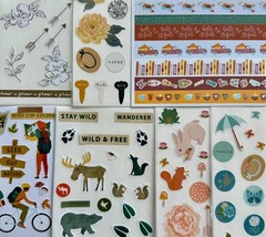 10 Sheets, nature outdoors floral flowers bloom insects camp animals wild life