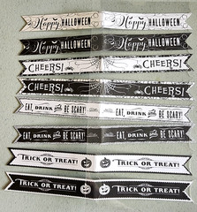 Jolees Halloween Ephemera Straw Wraps Sticker 8pc Gothic Junk Journal Scrapbook