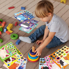36 Cat Face Sticker Sheets for Kids – Make Your Own Stickers for Parties