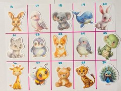Cute Waterproof Vinyl Stickers – Pick Your Own Design – Aesthetic Funny Animal D