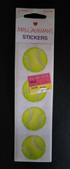 MRS GROSSMAN’S Flat Stickers Tennis Balls Scrapbooking Stickers Sports Dog Play