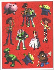 3 Sheets Disney Toy Story Scrapbook Stickers! BUZZ Lightyear Woody Jesse Bo Peep