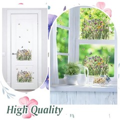 HICOHAND Rub on Transfers for Crafts, 3 5.91 x 11.81 inches, Wild Flowers