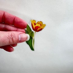 Tulip Stem Stickers Spring Easter Junk Journal Collage Scrapbooking