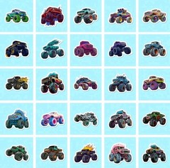 Monster Truck 20pcs Multicolor Scrapbook Stickers Bottles Room Refrigerator