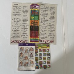 Cross Bible Faith Prayer Stickers Bible Journaling Scrapbooking Junk Journal NEW