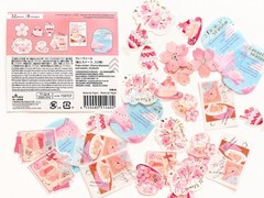 Japanese Sakura Sticker Set Kawaii Cherry Blossom Scrapbooking Planner Washi Tap