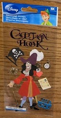 Disney Peter Pan Captain Hook Neverland Sword Treasure Map Flag Clock Stickers