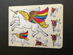 2 Large Vintage BJ Sticker Sheets 6″ x 4 1/2″