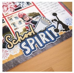 Creative Memories School Spirit Embellishments Cheer, Dance Team 9 Pc Set