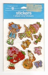 Lot of 2 Cute PUFFY Sticker Packs Rainbow Brite Easter, Strawberry Shortcake NOS