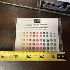 Stampin Up 2020-2022 Retired Color Square Gems 100 Each Pack Crafting Lot/2