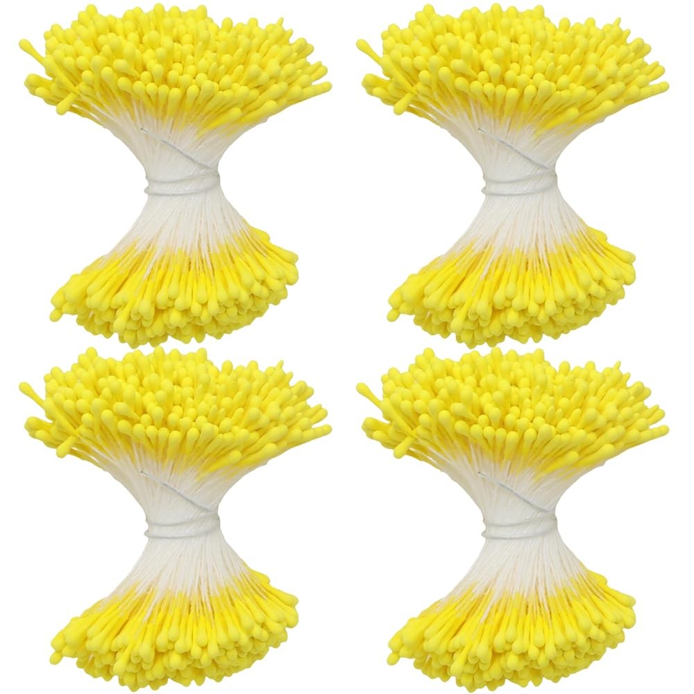 HAHIYO 700Pcs 2mm Yelbow Matte Double 2mm-Matte Yelbow-700Pcs,