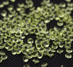 2000 Yellow Acrylic 4mm Diamond Confetti Wedding Deco Supplies Table Scatter