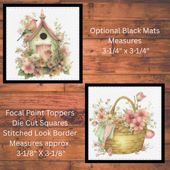 Pretty Floral Die Cut Card Toppers, Card Making Supplies, Junk Journal, Tags