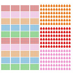 100 Sheets Adhesive Index Tabs Dot Decal Stickers Decorative Labels