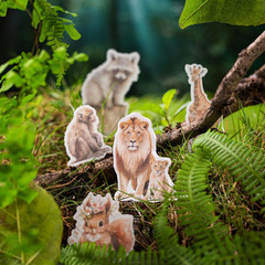 200 Pieces African Wildlife Washi Stickers – Cute Jungle Animal Japanese Paper S
