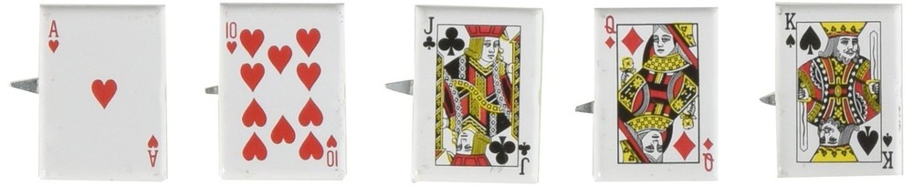 155 Card Shape Brads 12/Pkg