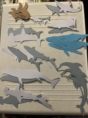 Large lot Cardstock Die-cuts for cardmaking, Scrapbooks-Variety 128 pieces
