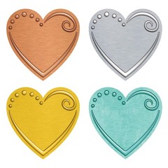 TREND I Love Metal Hearts Mini Accents Variety Pack, Classroom Bulletin…