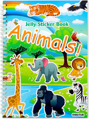 Jelly Sticker Books for Toddlers 2-4 Years, Reusable Sticker Book (Vehicles)