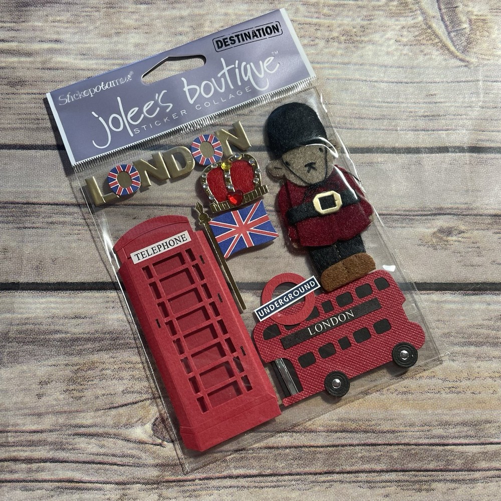 NEW Jolee’s Boutique Sticker Collage Destination London SPJE007 7 Pieces