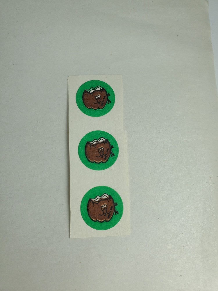 Vintage CTP Matte Scratch & Sniff Sticker COCONUT1982 3 Stickers