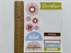 unbranded mixed lot “family “ 3D stickers & Sticker. Incomplete- Good-
