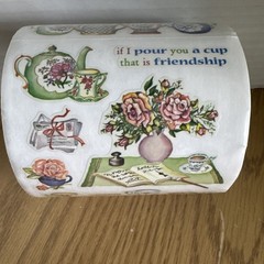 PSX Designs Friendship Stickers Sticker Roll Vintage RARE Tea, Letters, Loved…