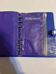 Vintage Stickopotamus Book Sticko Moon & Stars Sticker Album 6 Ring Binder +